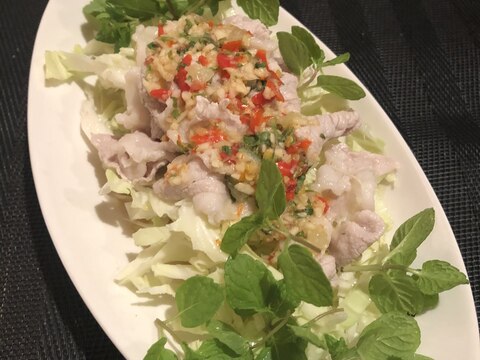 タイの豚しゃぶ^ - ^ムーマナーオ♪